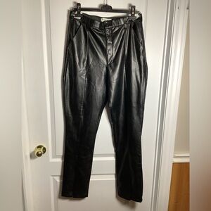 Abercrombie & Fitch The Skinny Ultra High Rise Faux Leather Pants